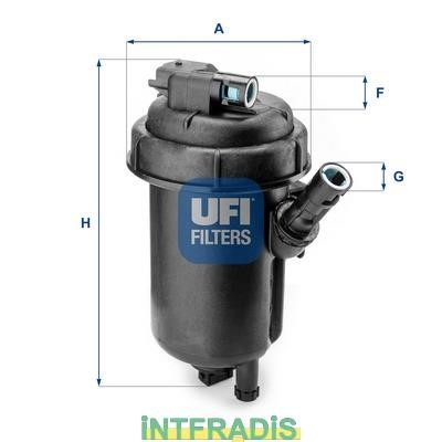 Intfradis 101056 Housing, fuel filter 101056