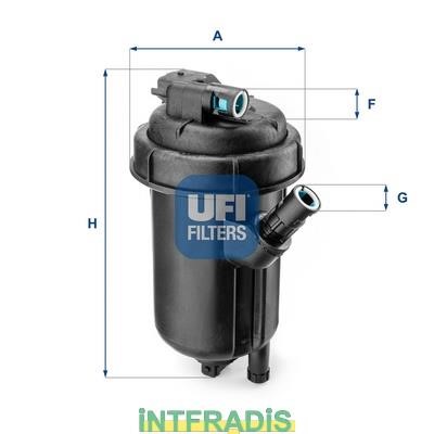 Intfradis 101054 Housing, fuel filter 101054