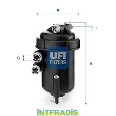 Intfradis 101091 Housing, fuel filter 101091