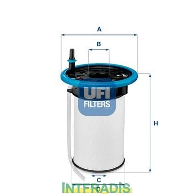 Intfradis 101073 Fuel filter 101073