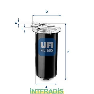 Intfradis 101178 Fuel filter 101178