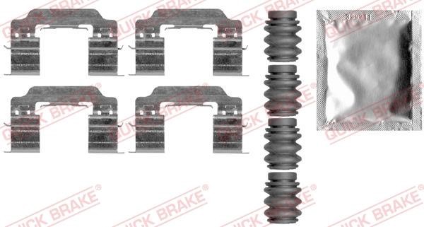 Quick brake 109-0007 Mounting kit brake pads 1090007