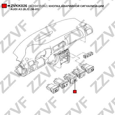 Alarm button ZZVF ZVKK026