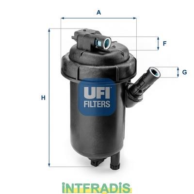 Intfradis 101053 Housing, fuel filter 101053