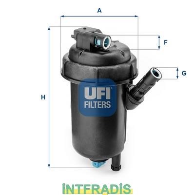 Intfradis 101066 Housing, fuel filter 101066