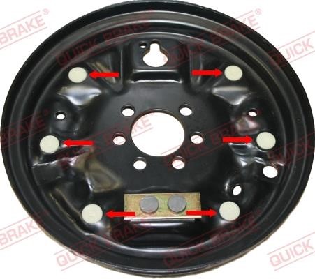 Brake pad fitting kit Quick brake 6858K