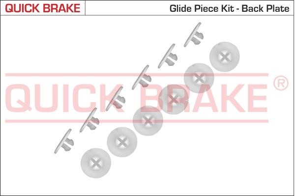 Quick brake 6858K Mounting kit brake pads 6858K