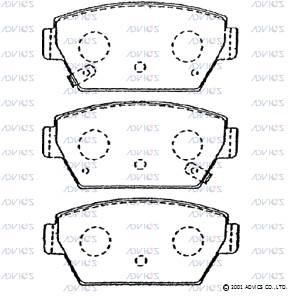 Advics SN842P Rear disc brake pads, set SN842P