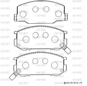 Advics SN825P Front disc brake pads, set SN825P