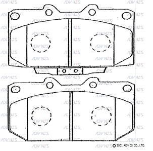Advics SN109P Brake Pad Set, disc brake SN109P