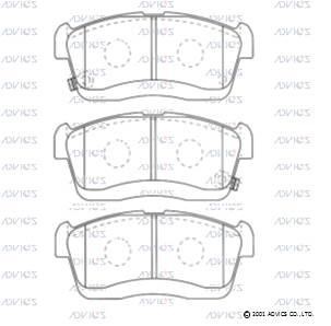 Advics SN910P Brake Pad Set, disc brake SN910P