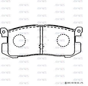 Advics SN785 Rear disc brake pads, set SN785