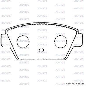 Advics SN745 Rear disc brake pads, set SN745