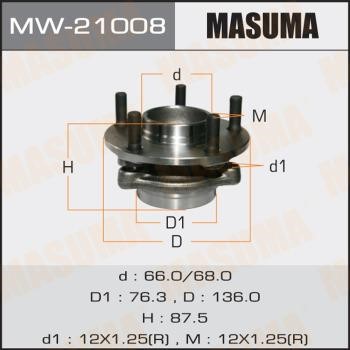 Masuma MW-21008 Wheel hub front MW21008