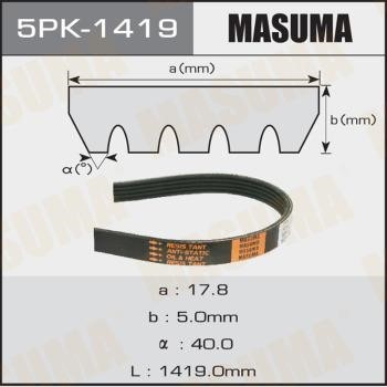 Masuma 5PK-1419 V-Ribbed Belt 5PK1419