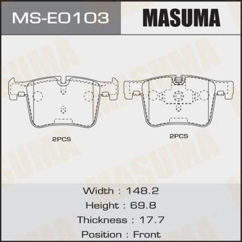Masuma MS-E0103 Brake shoe set MSE0103