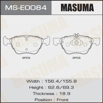 Masuma MS-E0084 Brake shoe set MSE0084