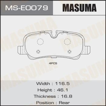 Masuma MS-E0079 Brake shoe set MSE0079