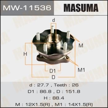 Masuma MW-11536 Wheel bearing kit MW11536