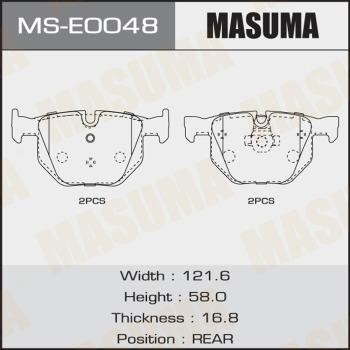 Masuma MS-E0048 Brake shoe set MSE0048