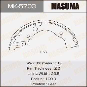 Masuma MK-5703 Brake shoe set MK5703
