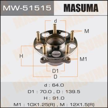 Masuma MW-51515 Wheel hub MW51515