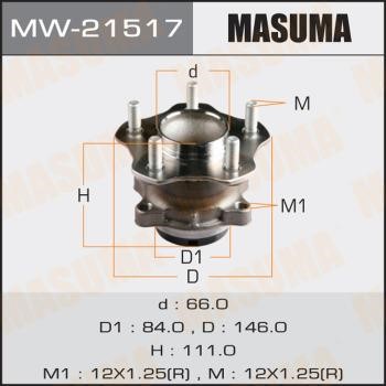 Masuma MW-21517 Wheel hub MW21517