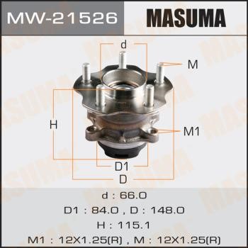 Masuma MW-21526 Wheel hub MW21526