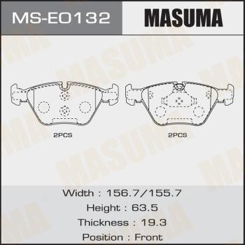 Masuma MS-E0132 Brake shoe set MSE0132