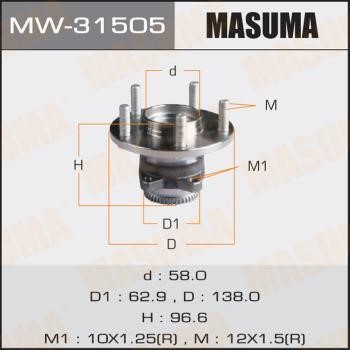 Masuma MW-31505 Wheel hub MW31505