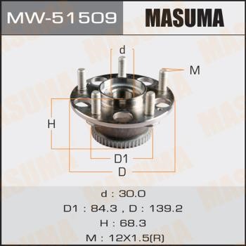 Masuma MW-51509 Wheel hub MW51509