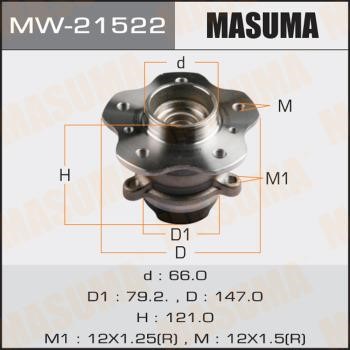 Masuma MW-21522 Wheel hub MW21522