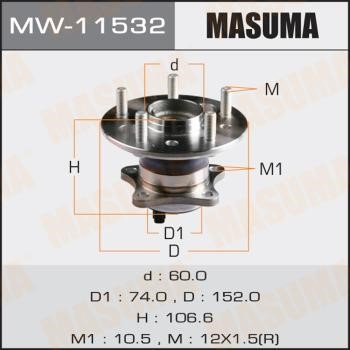 Masuma MW-11532 Wheel hub MW11532