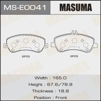 Masuma MS-E0041 Brake shoe set MSE0041