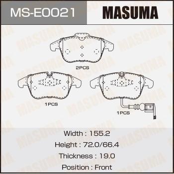 Masuma MS-E0021 Brake shoe set MSE0021