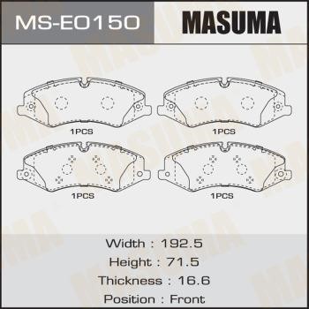 Masuma MS-E0150 Brake shoe set MSE0150