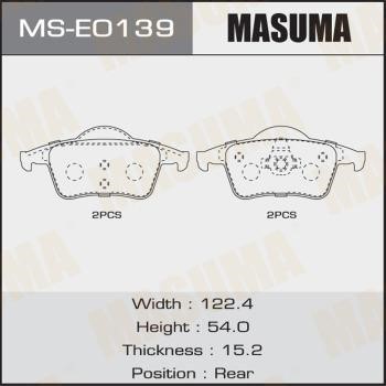 Masuma MS-E0139 Brake shoe set MSE0139