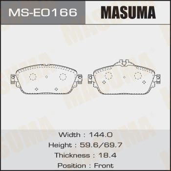 Masuma MS-E0166 Brake shoe set MSE0166