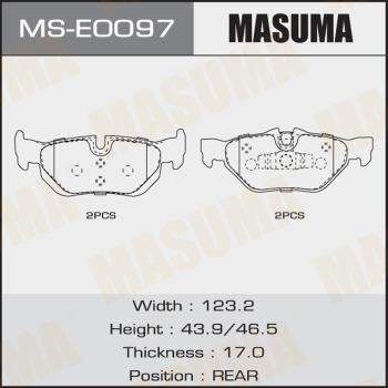 Masuma MS-E0097 Brake shoe set MSE0097