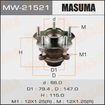 Masuma MW-21521 Wheel hub MW21521