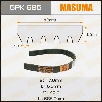 Masuma 5PK-685 V-Ribbed Belt 5PK685
