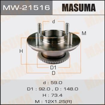 Masuma MW-21516 Wheel hub MW21516