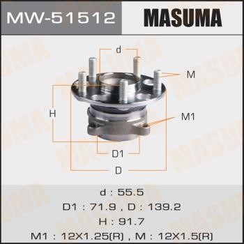 Masuma MW-51512 Wheel hub MW51512