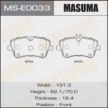 Masuma MS-E0033 Brake shoe set MSE0033