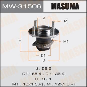 Masuma MW-31506 Wheel hub MW31506