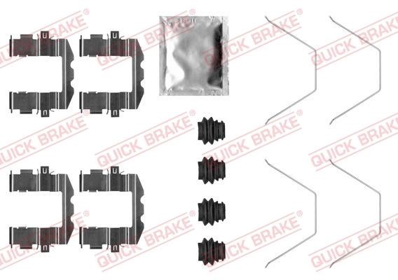Quick brake 109-0057 Mounting kit brake pads 1090057