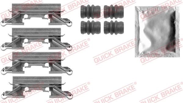Quick brake 109-0002 Mounting kit brake pads 1090002
