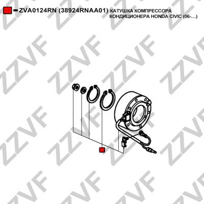 Coil, magnetic-clutch compressor ZZVF ZVA0124RN