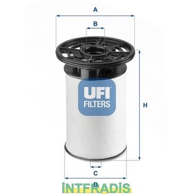 Intfradis 101061 Fuel filter 101061