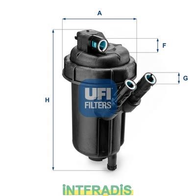 Intfradis 101052 Housing, fuel filter 101052